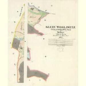 Klein Woslawitz (Mala Woslawiczka) - m2178-1-003 - Kaiserpflichtexemplar der Landkarten des stabilen Katasters