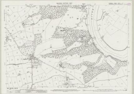 Cornwall XXXVII.8 (includes: Bere Ferrers; Landulph; Pillaton; St Dominick) - 25 Inch Map