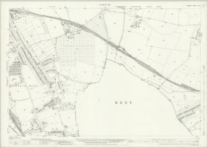 London (1915- Numbered sheets) X.14 (includes: Borough Of Woolwich; Chislehurst and Sidcup; Lewisham) - 25 Inch Map