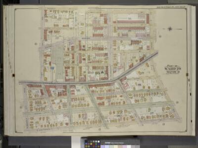 Brooklyn, Vol. 5, Double Page Plate No. 17; Part of   Ward 29, Section 16; [Map bounded by Prospect St., E 26th St., Avenue D, Ditmas  Ave. (Avenue E.); Including E. 19th St., Albemarle Road (Avenue A), Flatbush     Ave., Tilden Ave.]