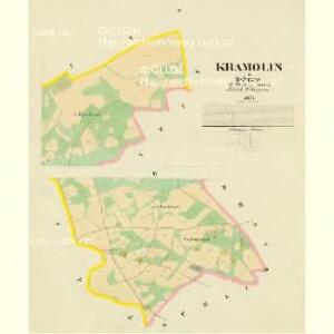 Kramolin - c3505-1-003 - Kaiserpflichtexemplar der Landkarten des stabilen Katasters