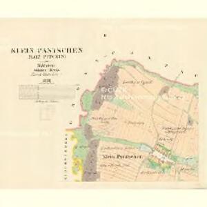 Klein Pantschen (Maly Pitczin) - m1712-1-002 - Kaiserpflichtexemplar der Landkarten des stabilen Katasters
