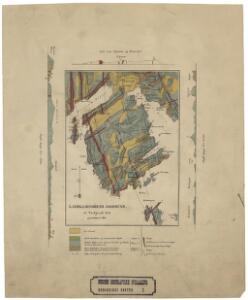 Geologiske kart  Ladegaardsøens Jordbund. Snit over Wigwam og Oscarshal