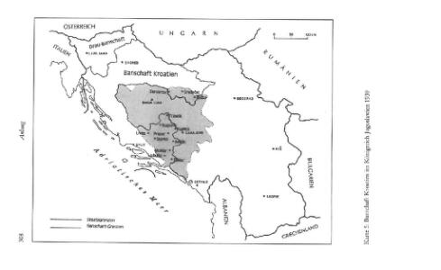 Banschaft Kroatien im Königreich Jugoslawien 1939