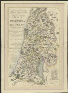 Aardrijkskundige, plaatsbeschrijvende en geschiedkundige kaart van Palestina of het Heilige land