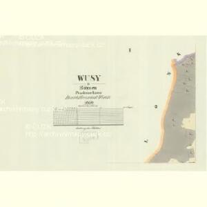 Wusy - c8917-1-001 - Kaiserpflichtexemplar der Landkarten des stabilen Katasters