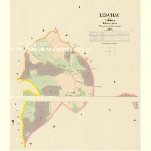 Leschau - c3881-1-001 - Kaiserpflichtexemplar der Landkarten des stabilen Katasters