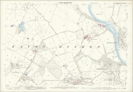 Herefordshire XXXIII.13 (includes: Breinton; Eaton Bishop; Madley; Stretton Sugwas) - 25 Inch Map