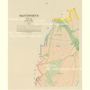 Mantschitz - c4465-1-001 - Kaiserpflichtexemplar der Landkarten des stabilen Katasters