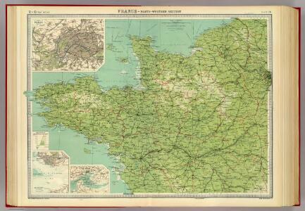France - north-western section, environs of Paris.