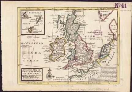 A general map of Great Britain and Ireland, with part of Germany, Holland, Flanders, France &c. agreeable to modern history