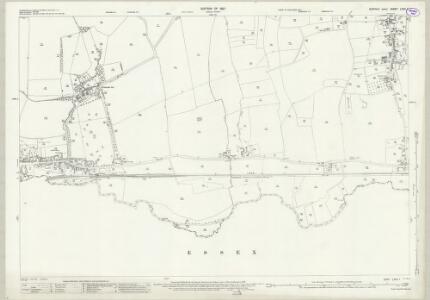 Suffolk LXXII.1 (includes: Cavendish; Foxearth; Glemsford; Pentlow) - 25 Inch Map