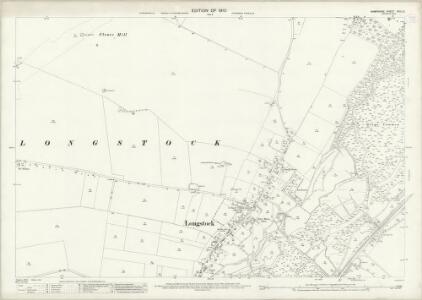Hampshire and Isle of Wight XXXI.12 (includes: Leckford; Longstock) - 25 Inch Map