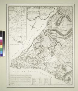 A plan of the city of New-York & its environs : to Greenwich, on the North or Hudsons River, and to Crown Point, on the East or Sound River, shewing the several streets, publick buildings, docks, fort & battery, with the true form & course of the command