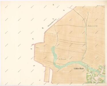 Indikační skica mapy stabilního katastru pro obec Libišany II.