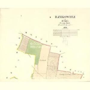 Rzikowitz - m2683-1-001 - Kaiserpflichtexemplar der Landkarten des stabilen Katasters