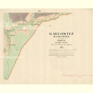 Karlowitz (Karlowitz) - m3323-1-036 - Kaiserpflichtexemplar der Landkarten des stabilen Katasters