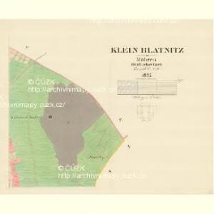 Klein Blatnitz - m0109-1-003 - Kaiserpflichtexemplar der Landkarten des stabilen Katasters