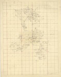 Trigonometrisk grunnlag, dublett 26: Kart over trigonometriske punkter foretatt i ca 1800