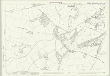 Somerset LXXVIII.10 (includes: Burlescombe; Culmstock; Holcombe Rogus; Sampford Arundel; Stawley; Thorne St Margaret) - 25 Inch Map