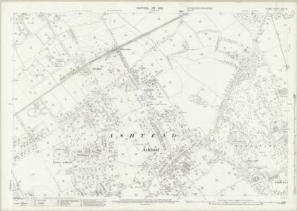 Surrey XVIII.12 (includes: Ashtead) - 25 Inch Map