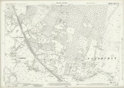 Berkshire XLVI.16 (includes: Crowthorne; Sandhurst; Yateley) - 25 Inch Map
