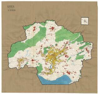 Uster: Definition der Siedlungen für die eidgenössische Volkszählung am 01.12.1950; Siedlungskarte