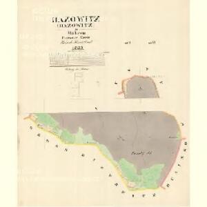 Hazowitz - m0679-1-004 - Kaiserpflichtexemplar der Landkarten des stabilen Katasters