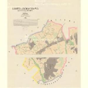 Lhotta Zemliczkowa - c9409-1-001 - Kaiserpflichtexemplar der Landkarten des stabilen Katasters