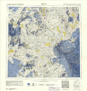 Geologiske kart 121-M: Kart med magnetisk totalfelt. Skien