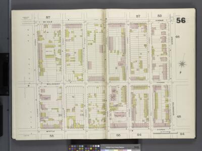 Brooklyn V. 2, Double Page Plate No. 56 [Map bounded by De Kalb Ave., Washington Ave., Myrtle Ave., Classon Ave.]