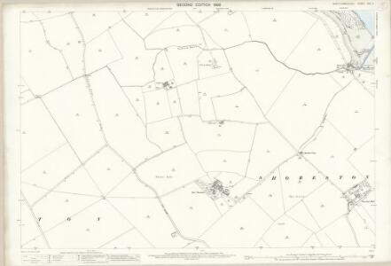 Northumberland (Old Series) XVII.9 (includes: Bamburgh; Burton; Monks House; Shoreston) - 25 Inch Map
