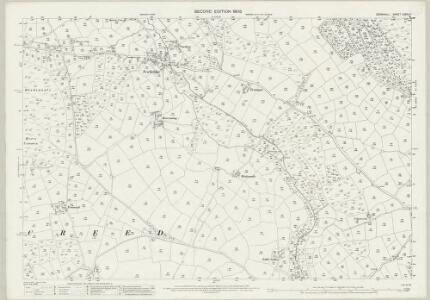 Cornwall LXXIII.4 (includes: Madron; Sancreed) - 25 Inch Map