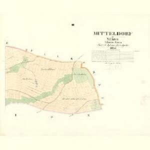 Mitteldorf - m2423-1-003 - Kaiserpflichtexemplar der Landkarten des stabilen Katasters