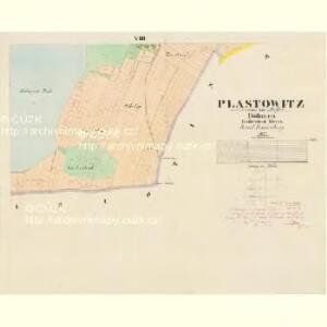 Plastowitz - c5816-1-007 - Kaiserpflichtexemplar der Landkarten des stabilen Katasters