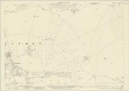 Sussex LI.14 (includes: Findon) - 25 Inch Map