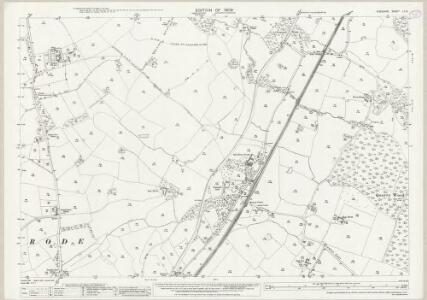 Cheshire LI.13 (includes: Moreton cum Alcumlow; Odd Rode) - 25 Inch Map