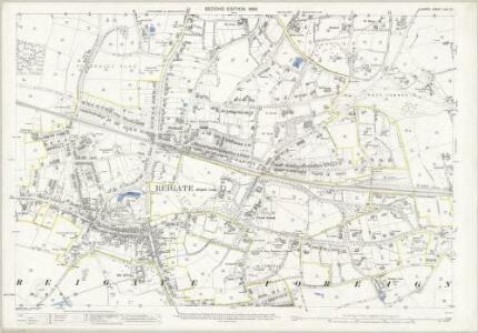 Surrey XXVI.15 (includes: Reigate) - 25 Inch Map