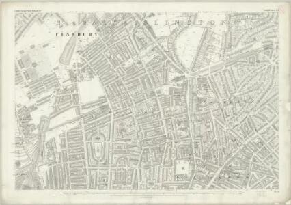 London (First Editions c1850s) XVII (includes: Islington) - 25 Inch Map