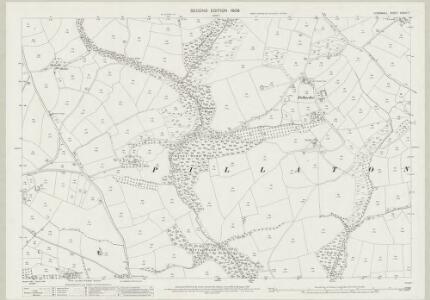 Cornwall XXXVII.7 (includes: Pillaton; St Mellion) - 25 Inch Map
