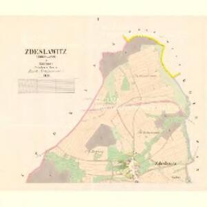 Zdeslawitz (Zdeslawyc) - c9222-1-001 - Kaiserpflichtexemplar der Landkarten des stabilen Katasters