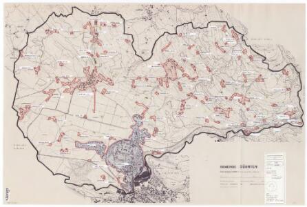 Dürnten: Definition der Siedlungen für die eidgenössische Volkszählung am 01.12.1970; Siedlungskarte