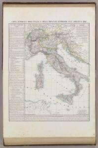 Carta generale dell'Italie e delle provincie austriache sull'Adriatico.