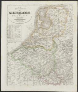 [Neuer Atlas der ganzen Erde nach den neuesten Bestimmungen ... : X.] Die Königreiche der Niederlande und Belgien