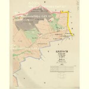 Krzisch (Křzisse) - c0546-2-003 - Kaiserpflichtexemplar der Landkarten des stabilen Katasters