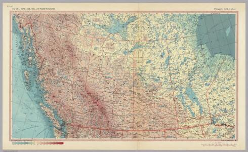 Canada - British Columbia, and Prairie Provinces.  Pergamon World Atlas.
