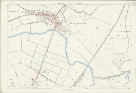 Northamptonshire XIII.10 (includes: Fotheringhay; Tansor; Warmington) - 25 Inch Map