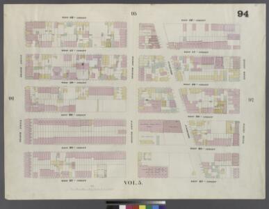 Plate 94: Map bounded by West 42nd Street, Sixth Avenue, West 37th Street, Eighth Avenue