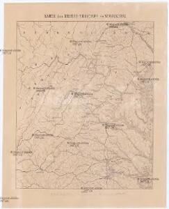 Karte des Kriegs-Theaters in Virginien