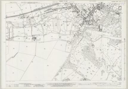 Wiltshire LXVI.9 (includes: Burcombe Without; Wilton) - 25 Inch Map